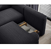 Ripeli Corner Sofa Bed with Storage, Black Velvet, Left-Hand Facing Modullo 10 180x128 Left 1
