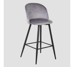 Hocker INU REDUCIDO velur šedý 43x48.5x89 cm 708756