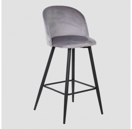 Hocker INU REDUCIDO velur šedý 43x48.5x89 cm 708756