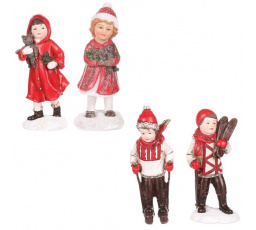 Děti z polyresinu - vánoční figurky, mix 4 druhů, cena za 1 ks