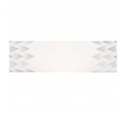 Běhoun - stříbrné stromky, 100 % polyester, 40 x 150 cm