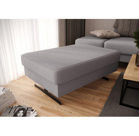 Taburet EMPORIO 100x70 cm - šedá Taburet EMPORIO 100x70 cm - šedá