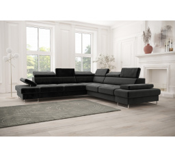 Rohová sedací souprava GALAXY MAX 280×280 - šedá , pravá