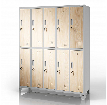Šatní skříň BHP 10-dveřová šedá / dub sonoma: Eco Design BARTEK 1360 x 1720 x 450 mm Šatní skříň BHP 10-dveřová šedá / dub sonoma: Eco Design BARTEK 1360 x 1720 x 450 mm