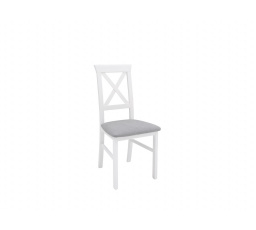 Jídelní židle ALLA 3 - bílá teplá/Adel 6 grey