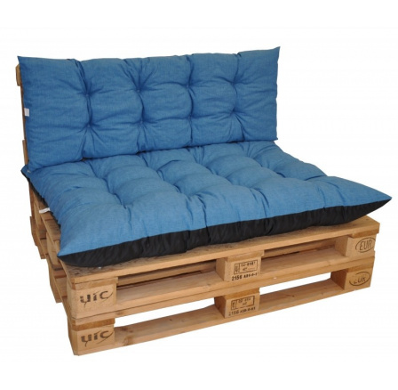 Polstry na paletový nábytek sada Basic - látka tyrkysový melír Polstry na paletový nábytek sada Basic - látka tyrkysový melír