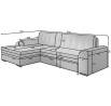 Sedací soustava Sorento, Dora 21 / soft17 126x210 levá