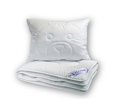 Celoroční dětský set Medvídek - peřinka a polštářek do postýlky