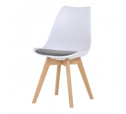 Jídelní židle, bílá, plast, CT-X7056 GREY