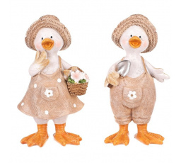 Kachna - polyresin, větší, mix 2 druhů, cena za 1 ks