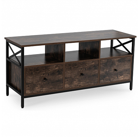 RTV skříňka ZONE 120 cm se zásuvkami Dub Rustikální