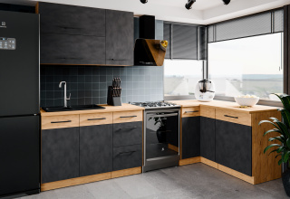 Kuchyně VEGAS - Dub Lancelot / Matera