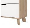 Komoda Iker 711, jackson hickory/bílá