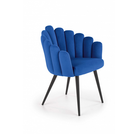 Jídelní židle K410, tmavě modrý Velvet 