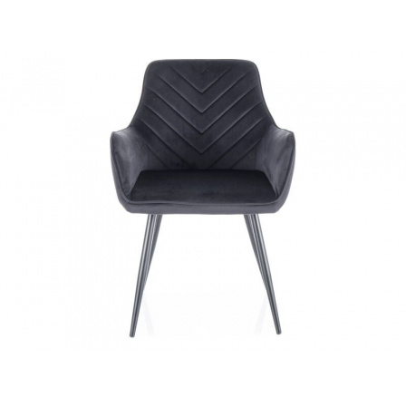 Jídelní židle FIG VELVET, Černý Bluvel 19/Černá