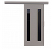 Posuvné dveře na stěnu HERS 76 Gray+Black Lacobel