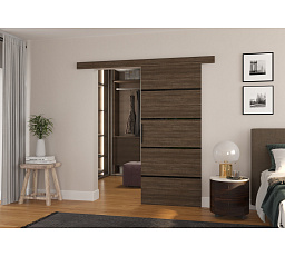 Posuvné nástěnné dveře MUSCHU 86 Choco