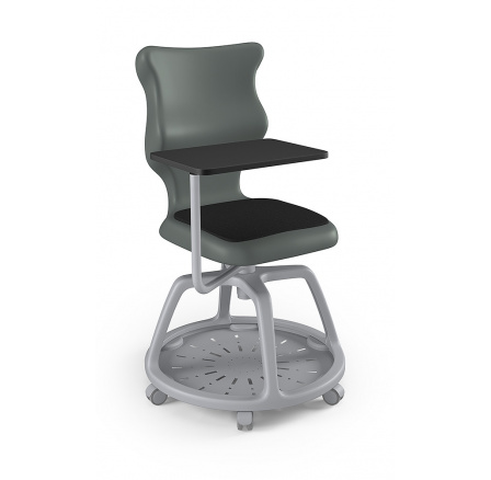 Židle studentská s úložným prostorem Plus Soft velikost 6, Šedá 
