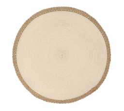Podložka na jídelní stůl PLAR kruhová ecru 38 cm SS22 821672