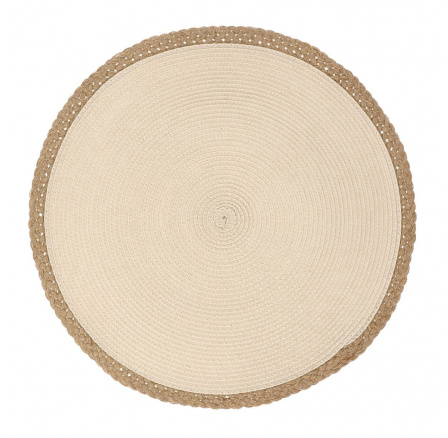 Podložka na jídelní stůl PLAR kruhová ecru 38 cm SS22 821672
