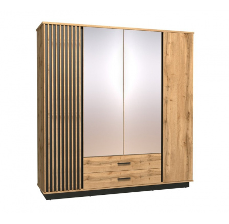 Systém "LAMELO" LA18 (skříň 4D2S) - Barva: černá Systém "LAMELO" LA18 (skříň 4D2S) - Barva: černá