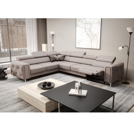 Rohová sedací souprava s funkcí , relax ORION I 325x255 cm - levá, béžová Rohová sedací souprava s funkcí , relax ORION I 325x255 cm - levá, béžová