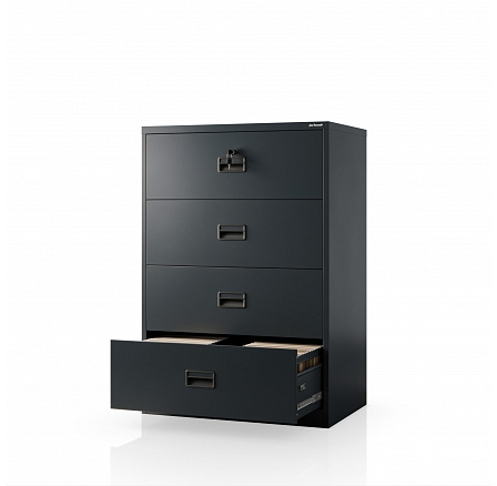 Kovová kartotéková skříň antracitová: SARAN XL V4, 900 x 1320 x 600 mm Kovová kartotéková skříň antracitová: SARAN XL V4, 900 x 1320 x 600 mm