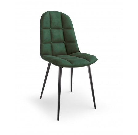 Jídelní židle K417, tmavě zelená Velvet