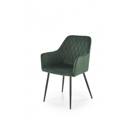 Jídelní židle K558, Zelená/Černá