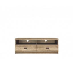 Tv komoda MALCOLM RTV2S dub canyon monument s potiskem 3D/šedý wolfram