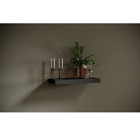 Závěsná police ANDREA 60x26 Černý Mat