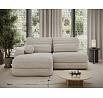 Ripeli Corner Sofa Bed with Storage, Beige Velvet, Left-Hand Facing Modullo 18 180x128 Left 1