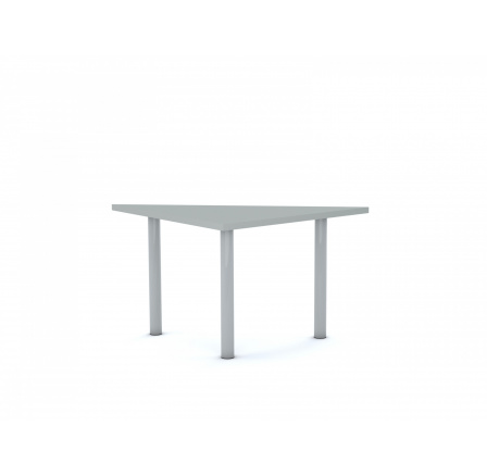 Školní lavice CLASSIC Trojúhelník 750x750, šedý rám/šedá deska velikost 4