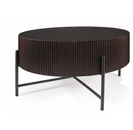 Konferenční stůl TUCA, Tmavý ořech/černá