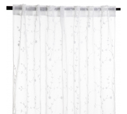 Záclonová roleta MOSSIA s výšivkou listů 140x250 cm 856797