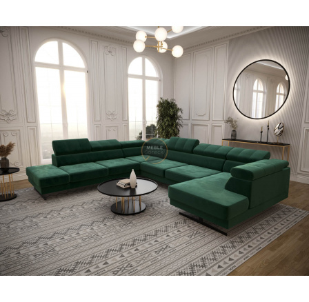 Rohová sedací souprava EMPORIO MAX II 300X350X180 - zelená , levá Rohová sedací souprava EMPORIO MAX II 300X350X180 - zelená , levá