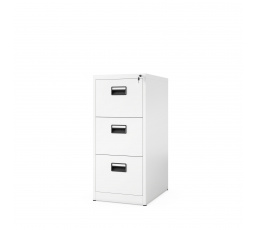 Kovová kartotéková skříň SARA V3, 460 x 1020 x 620 mm, bílá