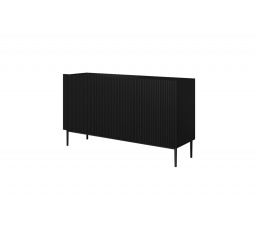 Komoda Nicole, matná černá / černé nohy