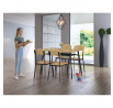 Jídelní set s 4 židlemi, 110x70x76cm, mdf, dub, AUT-O2222 OAK