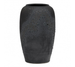 Váza keramická - výška 70 cm, tmavě šedá