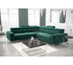 Rohová sedací souprava ORION I s funkcí spaní 255×255 cm - zelená , levá