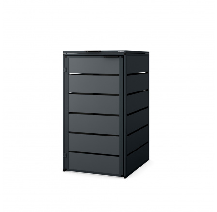 Jednokomorová popelnicová skříň 240L, antracit