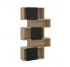 Regál PENTA 738, jackson hickory/černá
