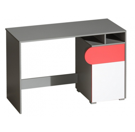 Psací stůl FUTURO F8 / Briliantová bílá / grafit