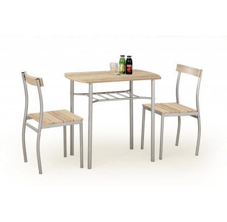 LANCE set stůl + 2 židle dub sonoma