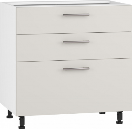 VENTO D3S-80/82 spodní skříňka se zásuvkami, mechanismus Hettich čelo: kašmír (1p=1ks)