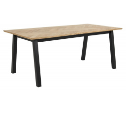 Stůl Brighton dub/černý 180x95