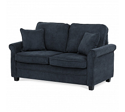 Dvoumístná pohovka, modrá, manšestrová látka, ASB-4170 BLUE2