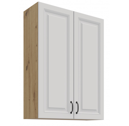 Horní skříňka STELLO - 80 G-108 2F, Dub Artisan/Bílý mat